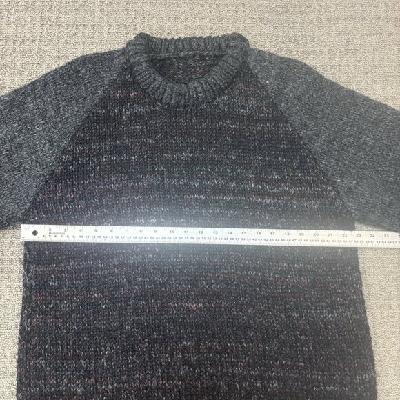 Vintage Handmade Pullover Sweater Large Knit Raglan Jumper Chunky Thick Heavy - Picture 3 of 8